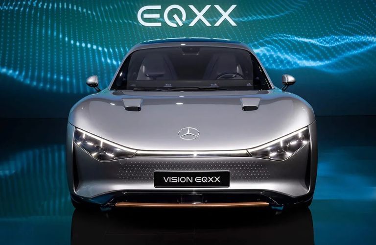 front view image of the VISION EQXX by Mercedes-EQ Concept Vehicle
