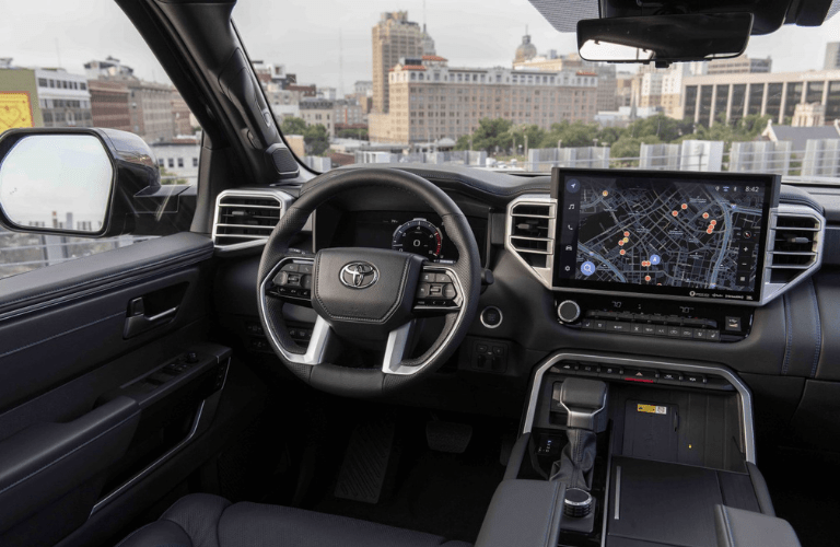 2024 Toyota Tundra steering wheel and dashboard