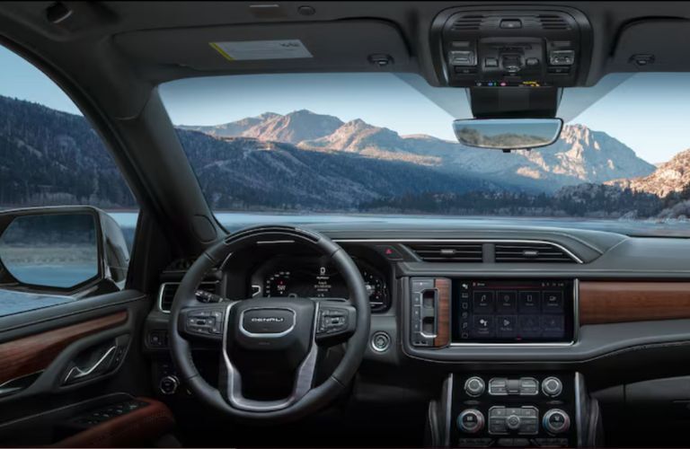 2024 GMC Yukon interior steering and dashboard