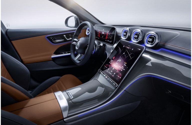 cockpit of a Mercedes-Benz