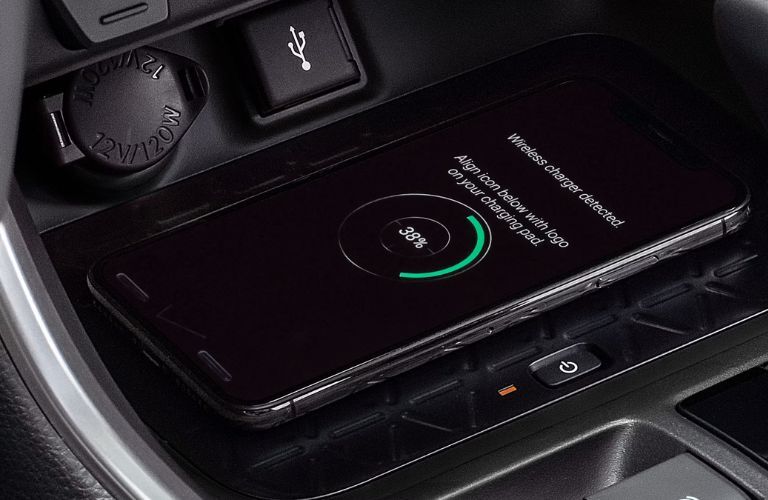 Wireless charging in the 2025 Toyota RAV4