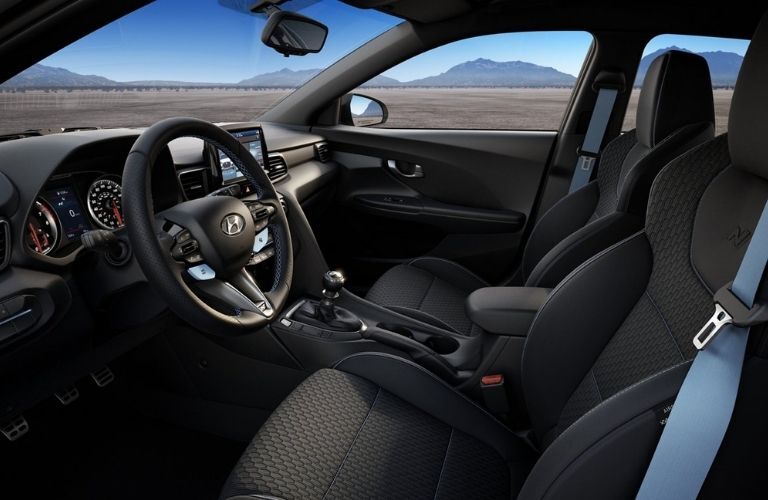 2022 Hyundai Veloster N interior front dash and seats