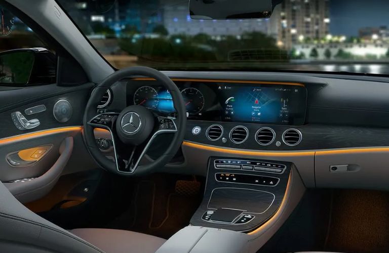 Cockpit view of the 2023 Mercedes-Benz E-Class