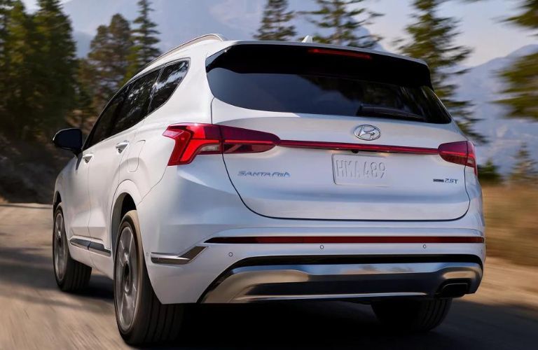 2023 Hyundai Santa Fe side and back view