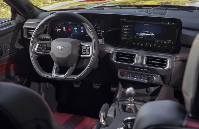 dashboard view of the 2024 Ford Mustang
