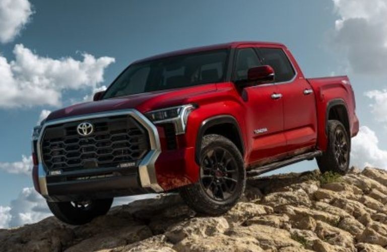 2022 Toyota Tundra front and side view