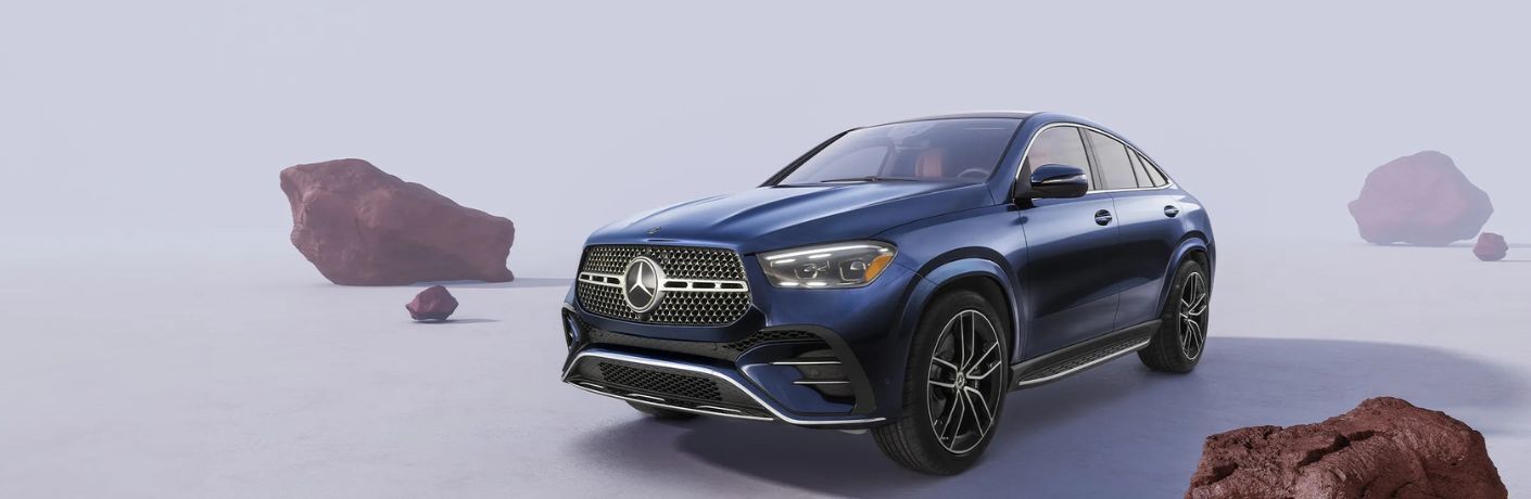 diagonal front view image of the 2025 Mercedes-Benz AMG® GLE 53 Coupe