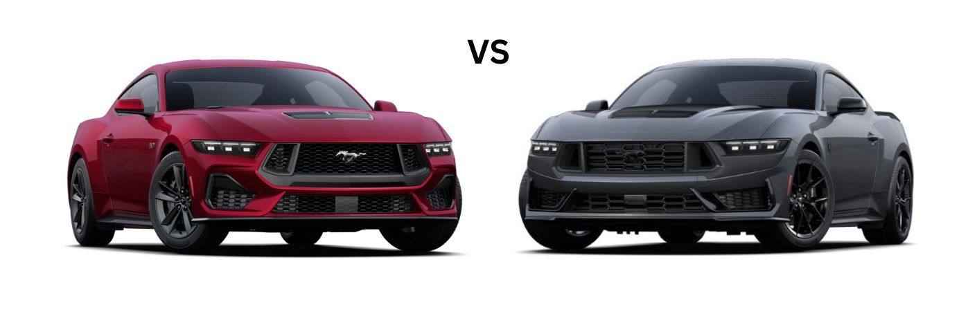 2026 Ford Mustang GT versus Dark Horse models
