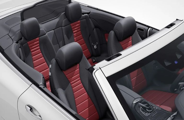 Top view of the interior cabin of the 2023 Mercedes-Benz E-Class Cabriolet