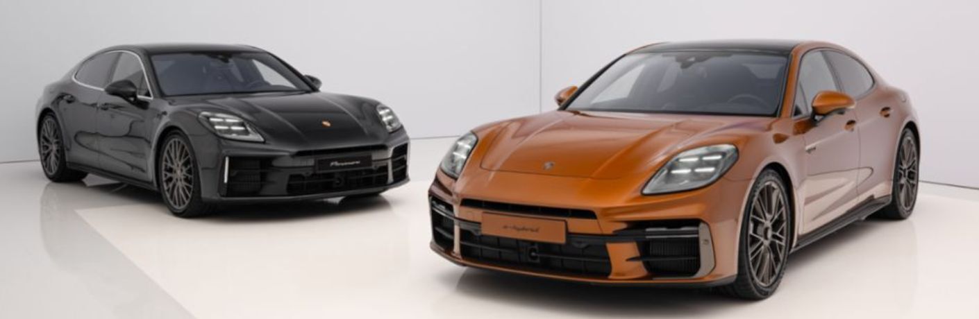 Two 2024 Porsche Panamera side by side