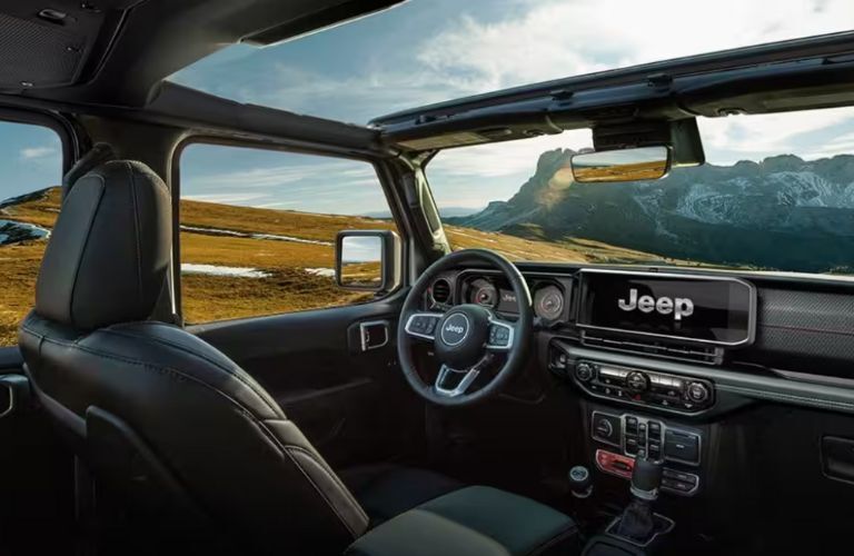 2024 Jeep Wrangler interior steering and dash