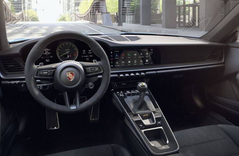 Front console of the 2023 Porsche 911 GT3