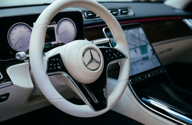 2022 Mercedes-Benz S-Class Sedan steering wheel.