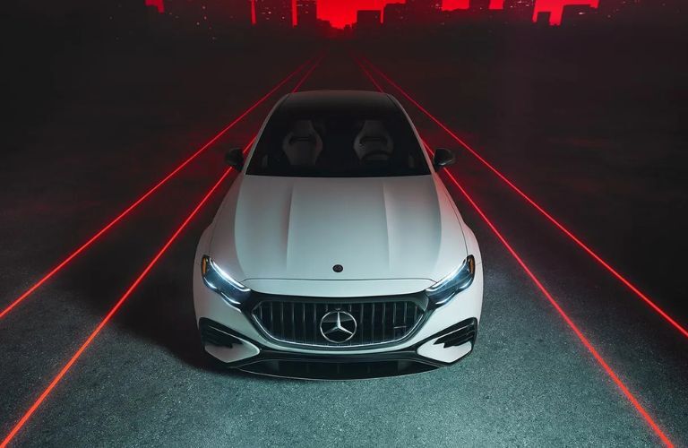 2026 Mercedes-Benz E-Class Sedan White on the road