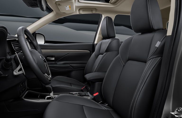 2020 Mitsubishi Outlander interior view of front cabin of vehicle