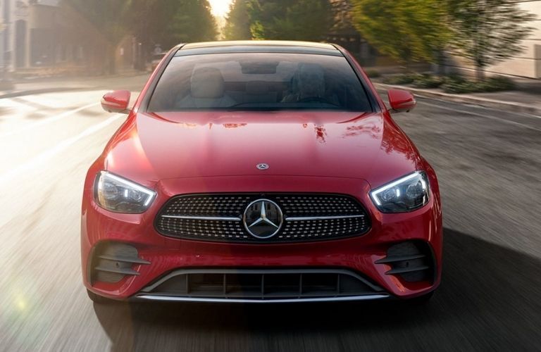 View of the front of the 2022 Mercedes-Benz E-Class