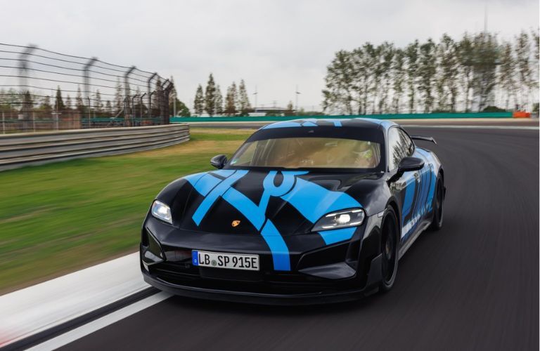 New Porsche Taycan Turbo GT exterior front view