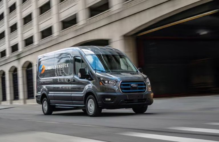 2026 Ford Transit in a city