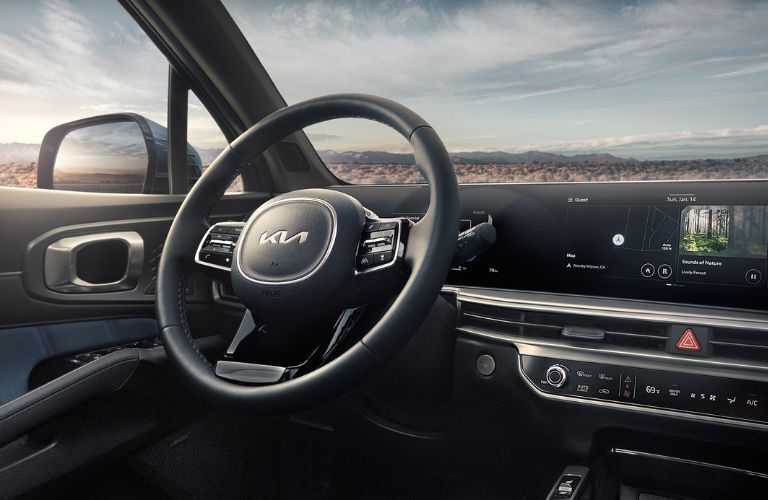 Dashboard view of the 2025 Kia Sorento Hybrid