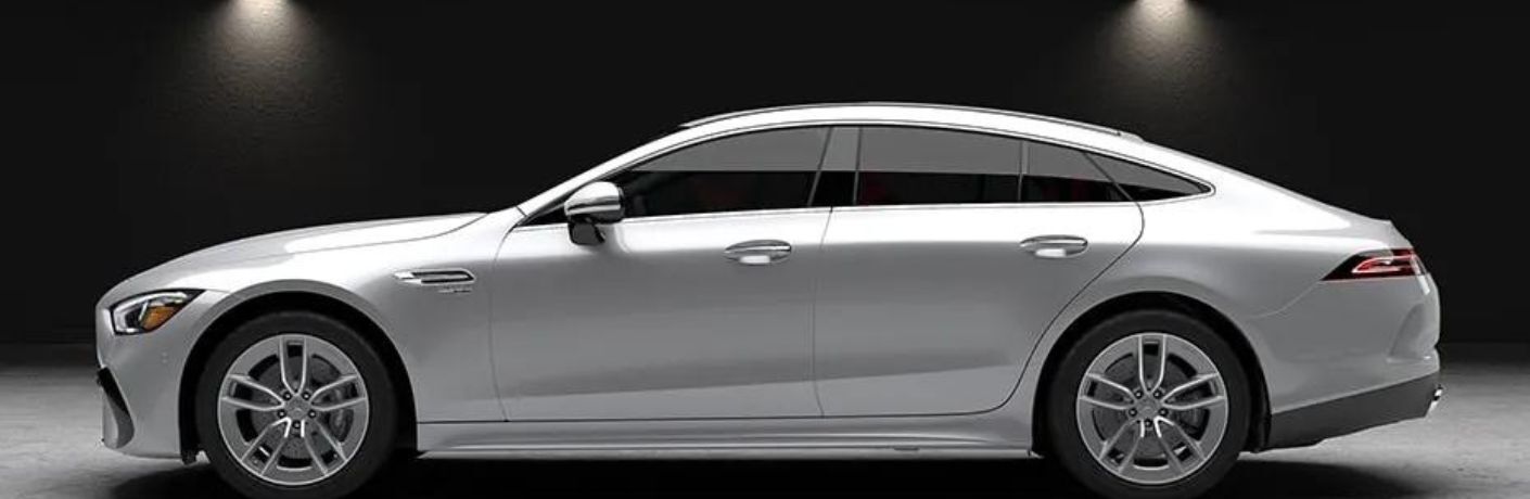 Front of the 2024 Mercedes-AMG GT 53 4-Door Coupe