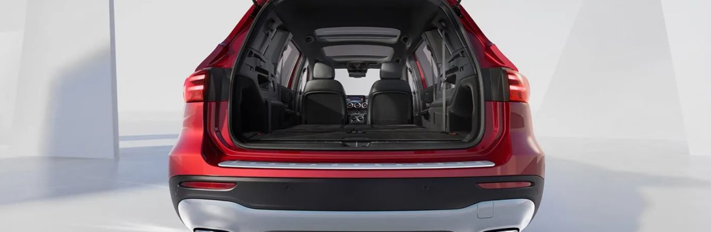 rear view of the 2026 Mercedes-Benz GLB with cargo area open
