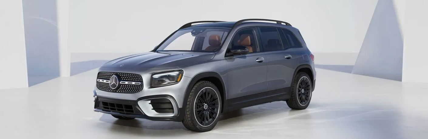front and side view of the 2026 Mercedes-Benz GLB SUV