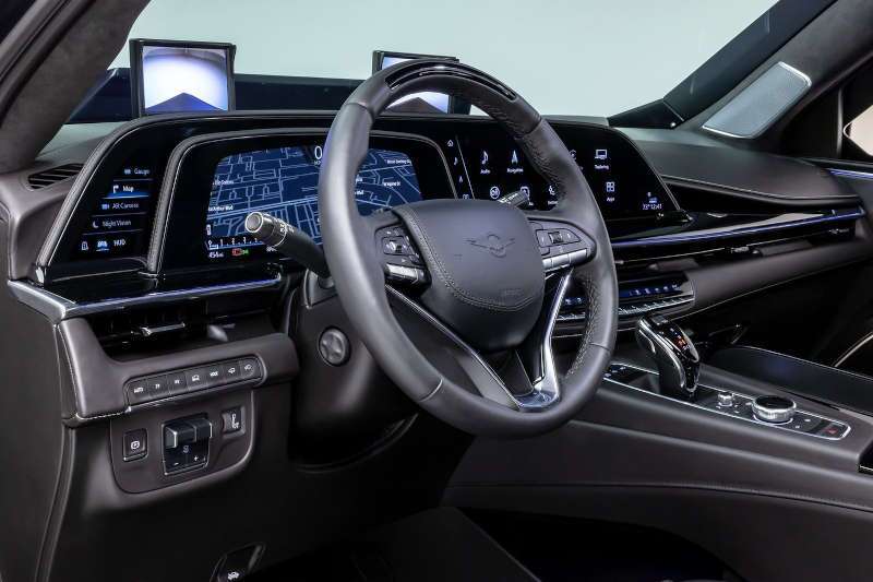 The controls and displays in the Rezvani Vengeance