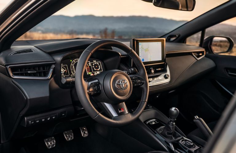 dashboard view of the 2024 Toyota GR Corolla