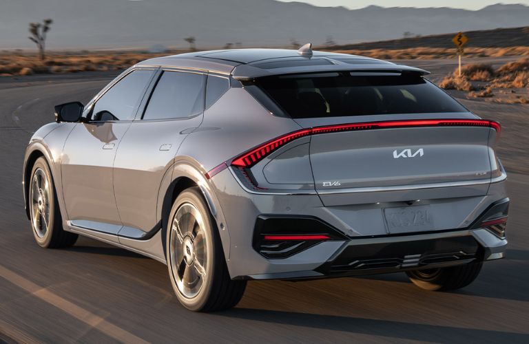 2025 Kia EV6 side and back view