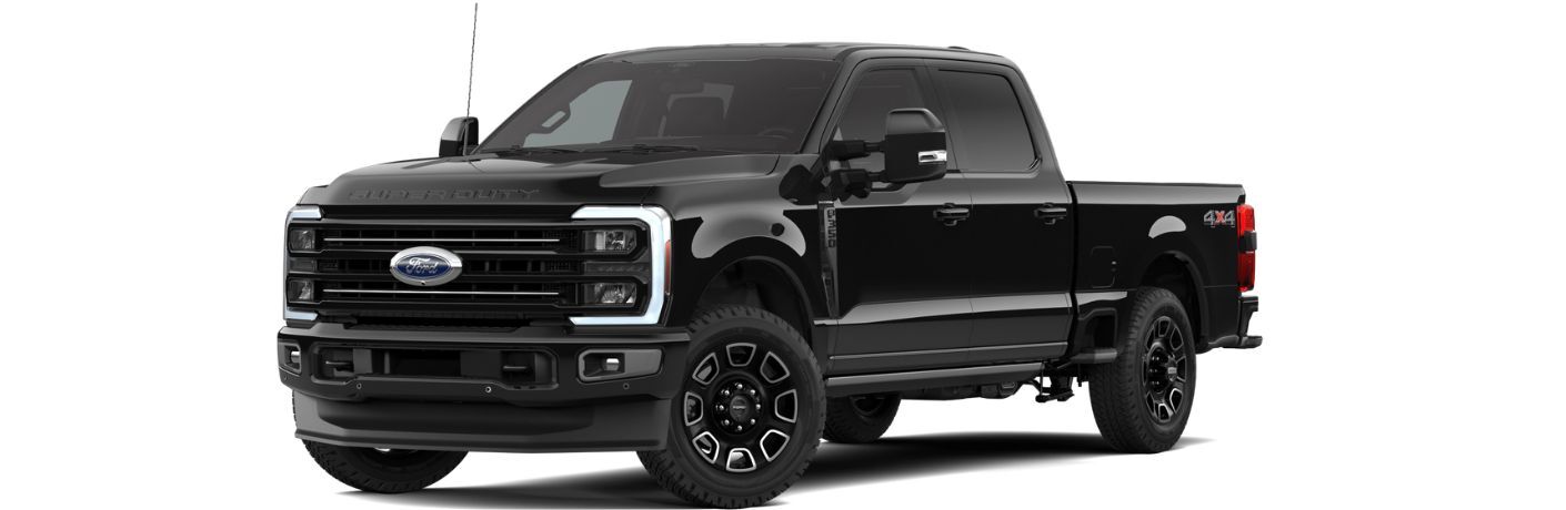 2026 Ford Super Duty F-350 Platinum front and side angle on white