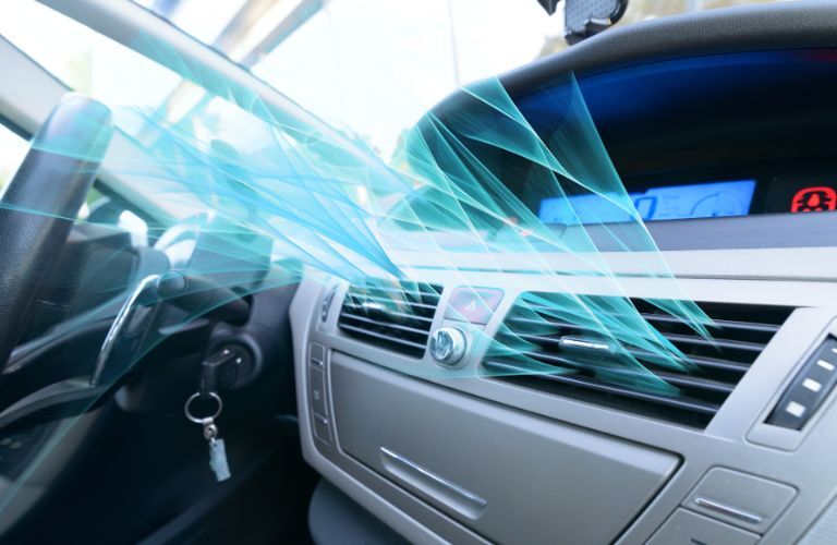 representative image of cool air flowing through the AC