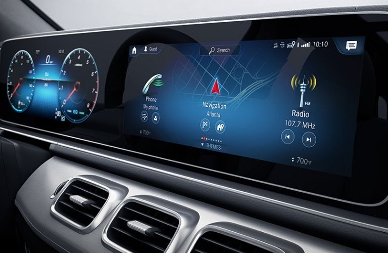 2022 MB GLE 350 SUV display screen