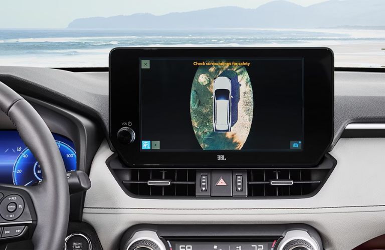 Panoramic View Monitor with Camera Perimeter Scan in the 2024 Toyota RAV4