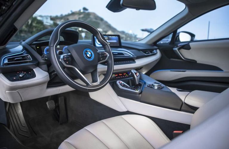 cockpit of the 2014 BMW i8