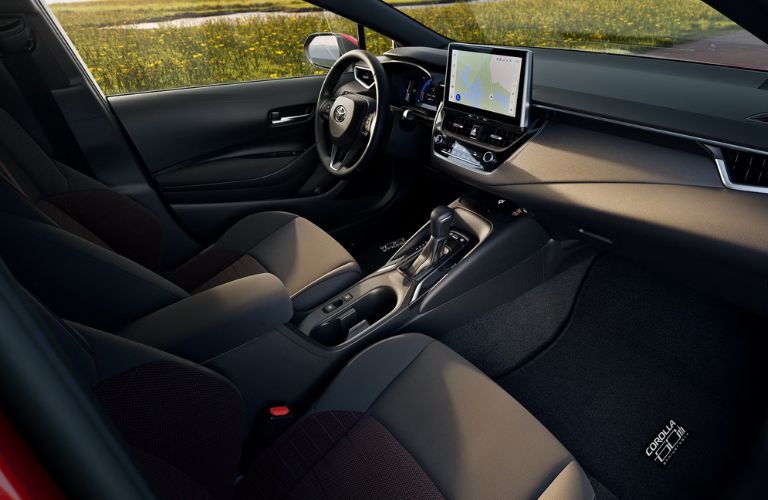 dashboard view of the 2027 Toyota Corolla
