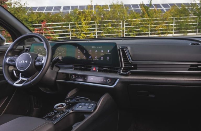 Interior of the 2024 Kia Sportage Hybrid