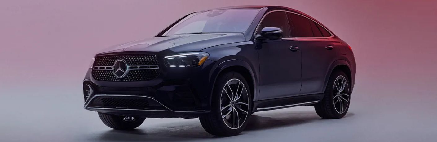 2026 Mercedes-Benz GLE Coupe front and side angle