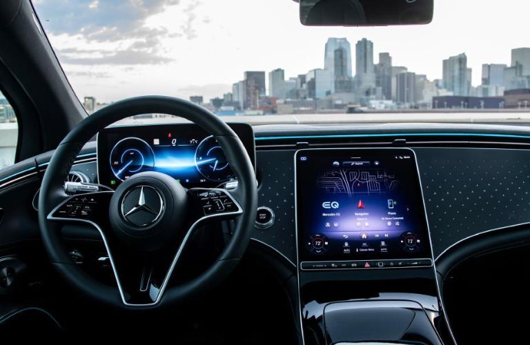 dashboard view of the 2023 Mercedes-Benz EQS SUV
