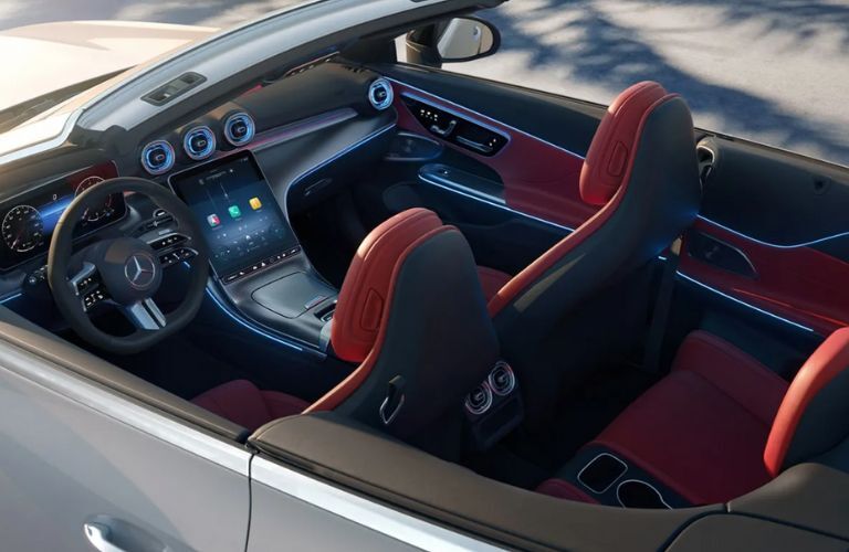 top view of the cockpit of the 2024 Mercedes-Benz CLE 4MATIC Cabriolet