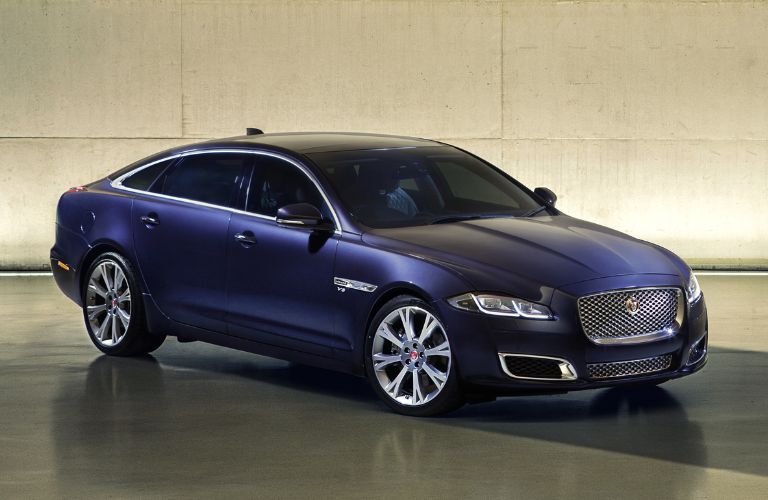 2016 Jaguar XJ side and front view