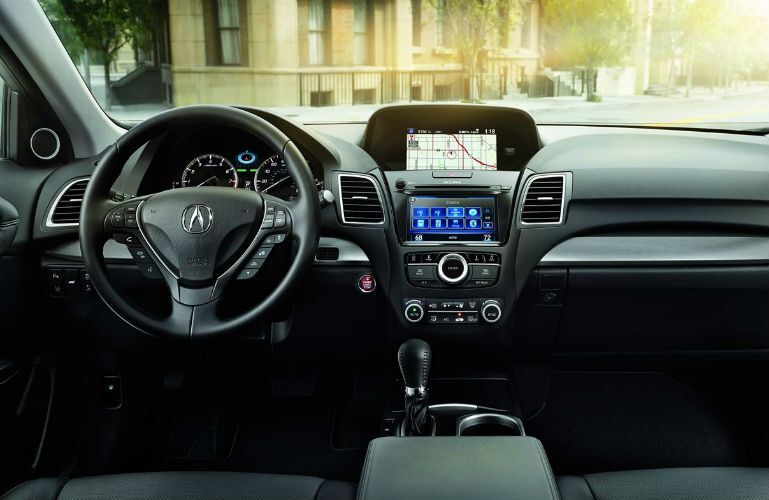 Steering wheel and dashboard of the 2017 Acura RDX