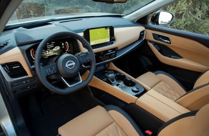 Interior of a 2022 Nissan Rogue_o