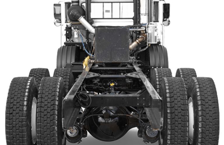 Chassis of an Autocar truck
