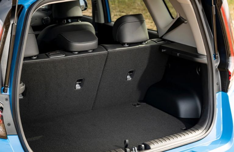 Cargo space view of the 2024 Kia Soul