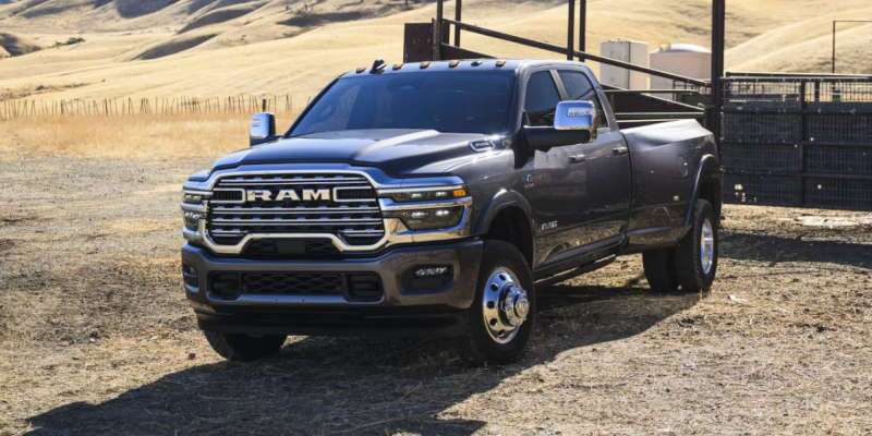 2023 Ram 3500 on a highway