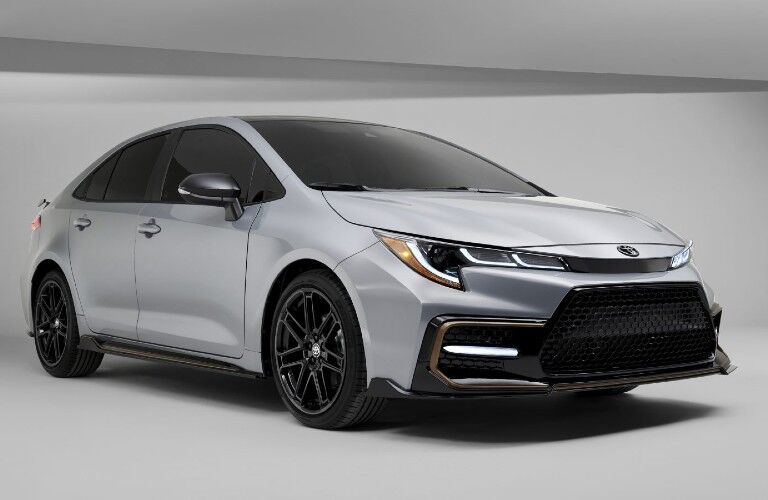2021 Toyota Corolla white on white background