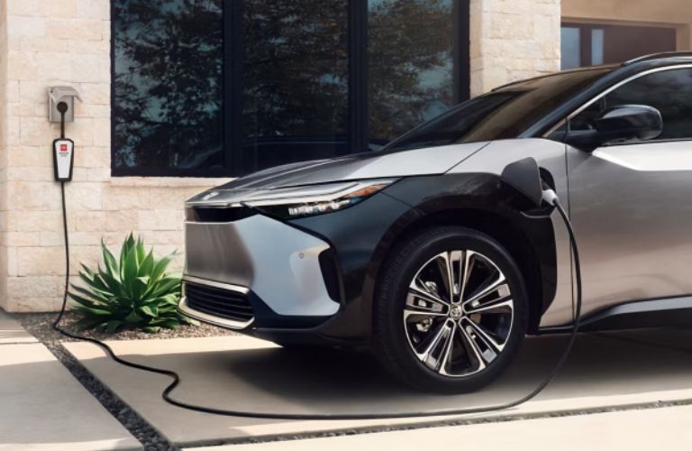 2025 Toyota bZ4X getting charged at home