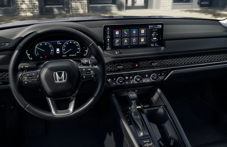Front console of the 2023 Honda Accord Hybrid