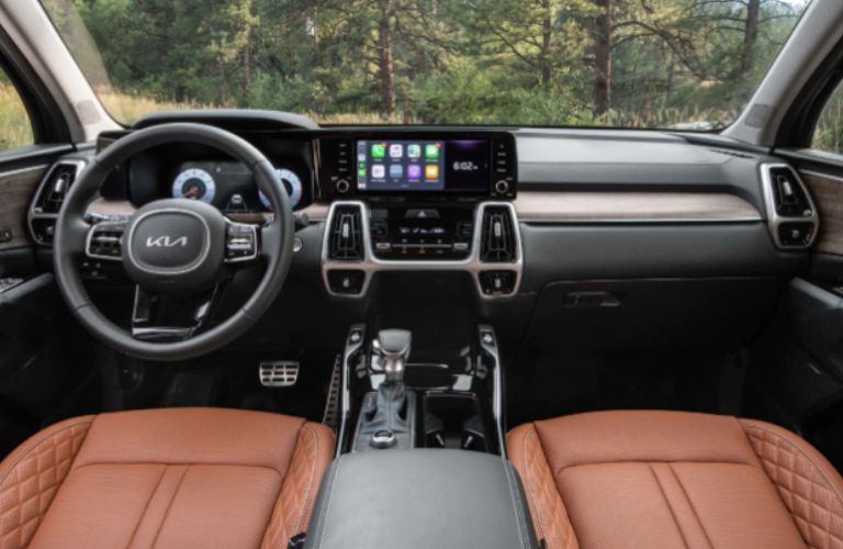 dashboard view of the 2023 Kia Sorento