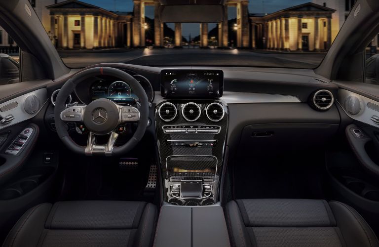 Front console of the 2023 Mercedes-Benz AMG® GLC 43 Coupe